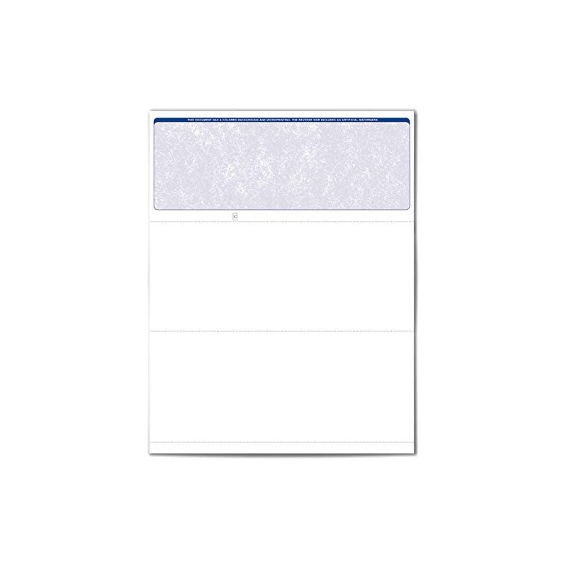 VersaCheck ValueChex - 500 Blank Business Voucher Checks - Blue