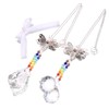 Set of 2 Crystal Glass Bee Suncatcher Hanging Rainbow Maker