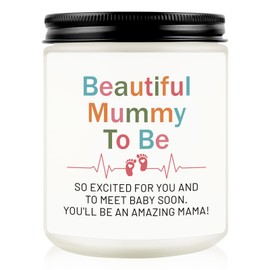 Mum to Be Gifts, New Mum Gift for Pregnant Women Expecting Mummy First Time Mum Maternity, Baby Shower Gifts for Mum, Pregnancy Presents for Birthday Christmas, Funny Mum Candles, 7oz Lavender Scented