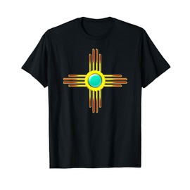 Zia Symbol New Mexico State Flag Banner Sun First Nation T-Shirt