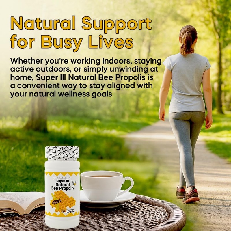 NCB NCB TECHNOLOGY Nu-Health Super III Natural Bee Propolis –