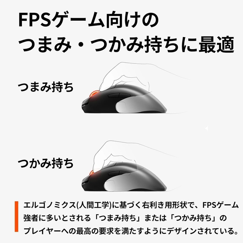 SteelSeries 62593 Wireless Gaming Mouse, Wireless Prime Wireless, Professional Gamer