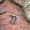 HASWARE Floating House Number Sign: 5 inch Modern Door Signage
