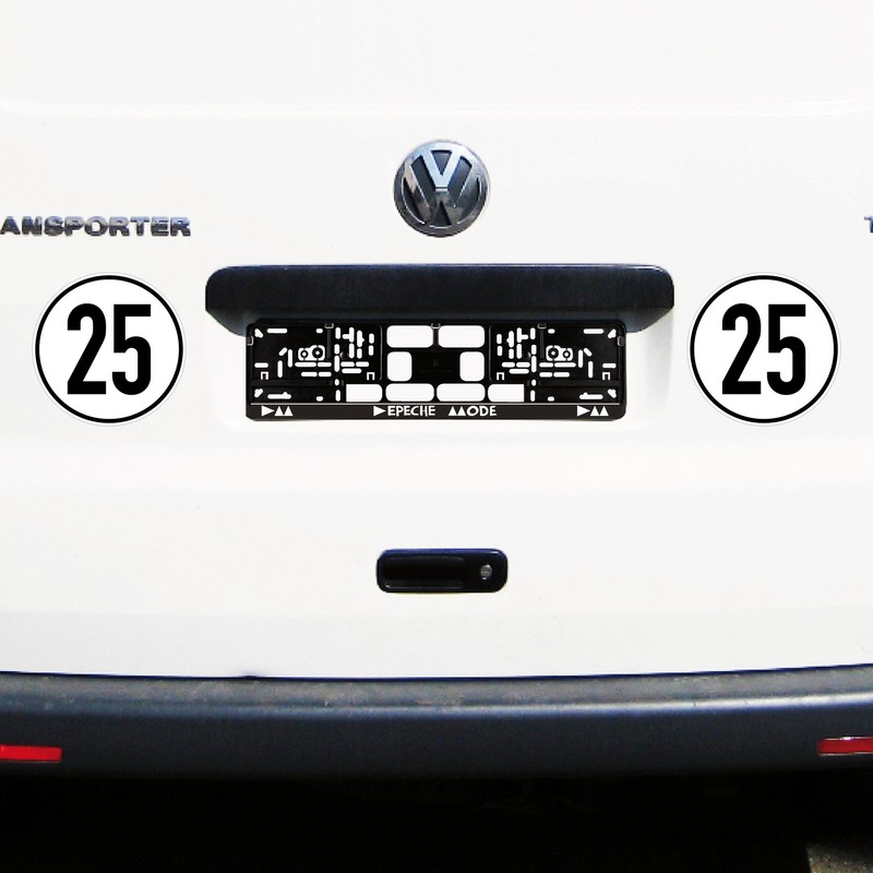 GreenIT 2 x 20 cm Sticker 25 km/h km/h Speed
