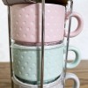 Sheffield Home Polka Dot Demitasse Espresso Cup Set of 4