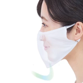 Sunayama 9731SY Regular Size Breeze Mask Cooling (UV Protection, UPF 50+, Sweat Absorbent, Quick Drying, Cool Contact Feature) (1, White)