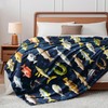 Fishing Blanket Gift for Men Boys Soft Flannel Fish Throw