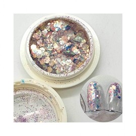 Lumina D Material Nail Art Spangle Nail Glitter Pink Eye