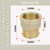 Bwintech 2 Pcs 3/4" Female to 3/4" Male BSP Thread