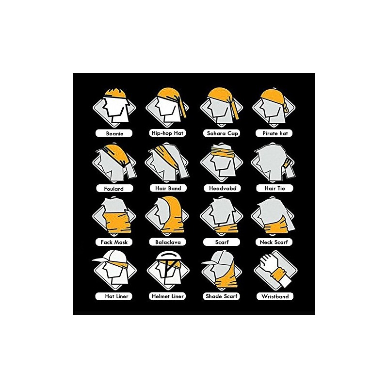 Super Things Black Breathable Seamless Tube Skull Face Mask,2 Motorcycle