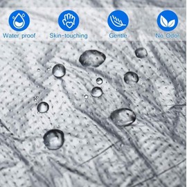 100Pcs Disposable Plastic Aprons Waterproof Aprons for Cooking Painting Hairdressing (23.6X 38.5Inch)