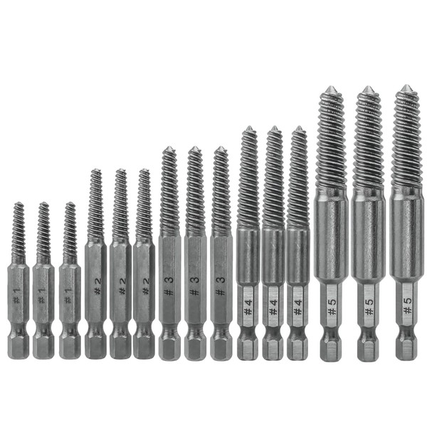 Screw Extractor Drill Bit Set, 15Pcs Screw Remover and Extractor