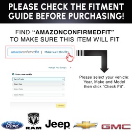 EcoAuto Universal Radio Truck Antenna (5" Flexible) - Fit for Ford, Dodge, GMC, Chevy, Jeep (2007+) - Perfect Truck Accessories for Men - Anti Theft, Carwash Safe, Short Replacement Antenna for Truck