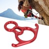 Descender Gear Aluminium Alloy 40KN Pulling Force Ox Horn Shaped