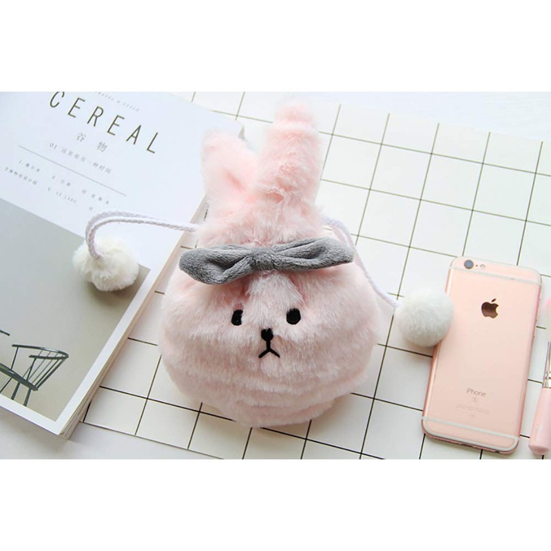 moin moin Makeup Pouch, Makeup Case, Accessory Holder, Drawstring Rabbit,