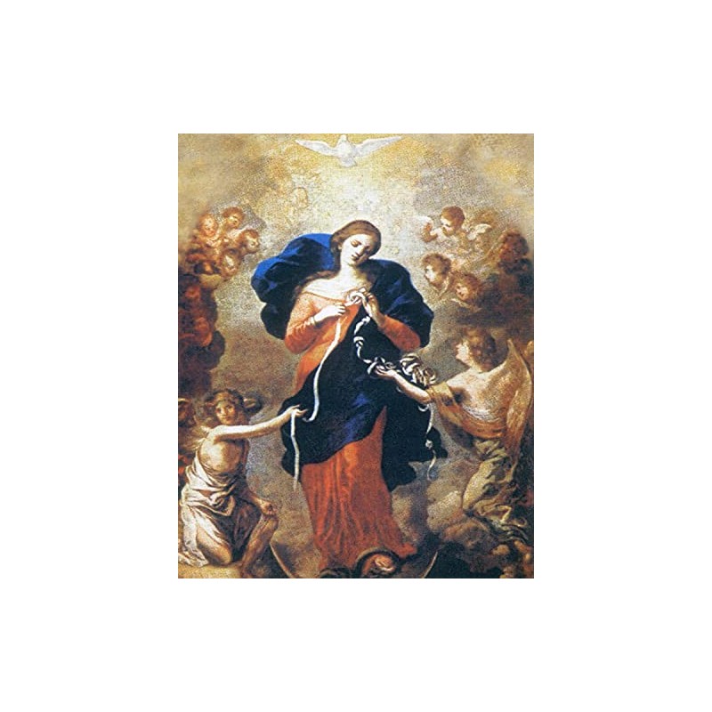 Catholic print picture - undoer of knots - 8" x
