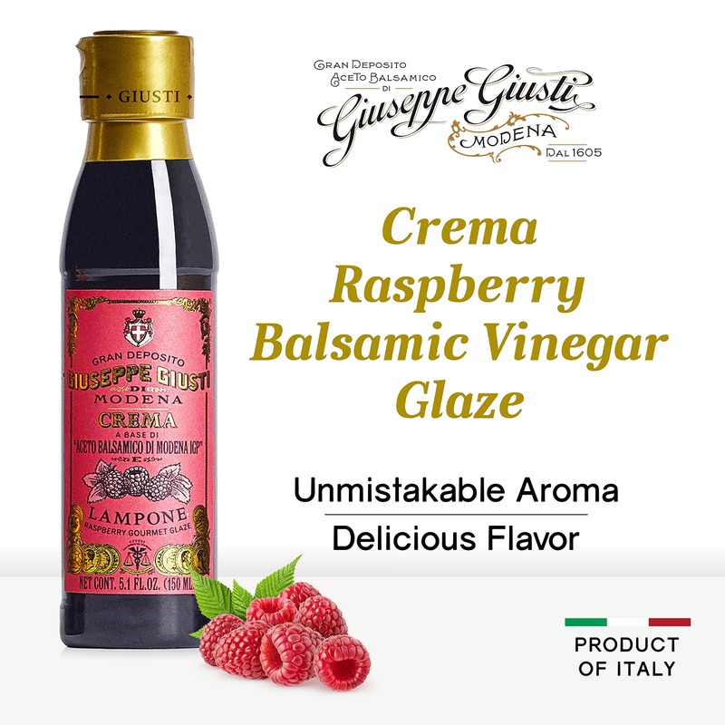 Giusti Raspberry Glaze Based on Thick Balsamic Vinegar of Modena