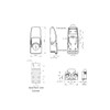 Rtengtunn Cabinet Black Coated Metal Hasp Latch DK604 Security Toggle