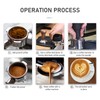 58mm 3 Ears Stainless Steel Bottomless Naked Portafilter Wooden Coffee