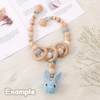 RUBY Pack of 10 Wooden Dummy Clips, Baby Dummy Chains,