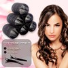 6PCS Hair Rollers Set With 6 Clips - Self Holding