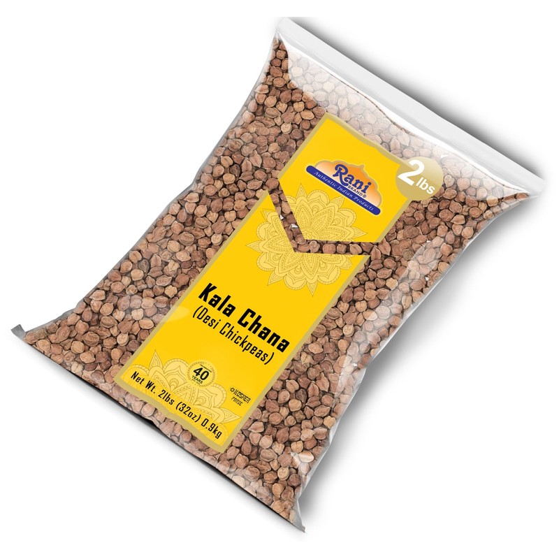 Rani Kala Chana (Desi Chickpeas Chana with skin) 32oz (2lbs)