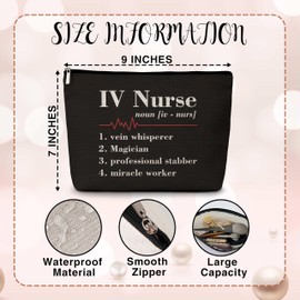 Nurse Definition Cosmetic Bag, Nursing Bags for Nurses, Nurse Appreciation Gifts for Women, Thank You Gift for Nurse, Nursing Student Graduation Gifts, Birthday Retirement Gifts for Nurse -45