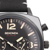 Sekonda Airborne Mens 40mm Quartz Watch in Black with Chronograph
