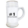 Number 1 Virtual Teacher - Beer Stein Mug 22oz Ceramic
