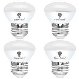 4 Pack R14 LED Bulb 4W E26 Base Mini Reflector Floodlight Light Bulb Dimmable 4000K Cool White - 40W Equivalent - Mini Light Bulbs, Short Light Bulbs, Curio Cabinet Light Bulb, R14 Bulb Flood Light