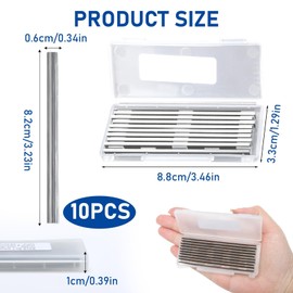 Reversible Electric Planer Blades, 10Pcs 82mm HSS Carbide Planer Knifes with Two Cutting Edges Precision Ground Woodworking Machinery Part Replacements for Makita Black & Decker Bosch DeWalt Trend