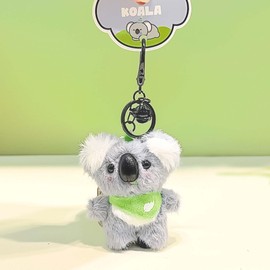 Ruzucoda Plush Koala Bear Animal Keychain Stuffed Animals Key Chains Ornaments Pendant for Bags