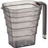 Yamazaki 6922 Magnetic Tiered Measuring Cup, 500 mL, Black, Approx.