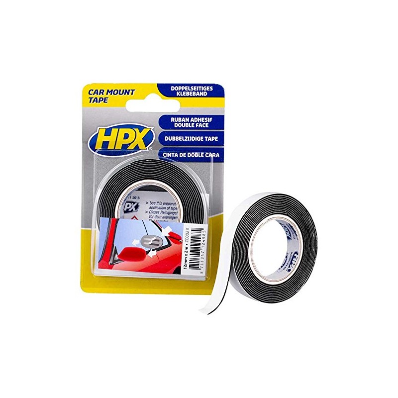 HPX ZC0023 Montageband doppelseitig schwarz 12 mm x 2 m