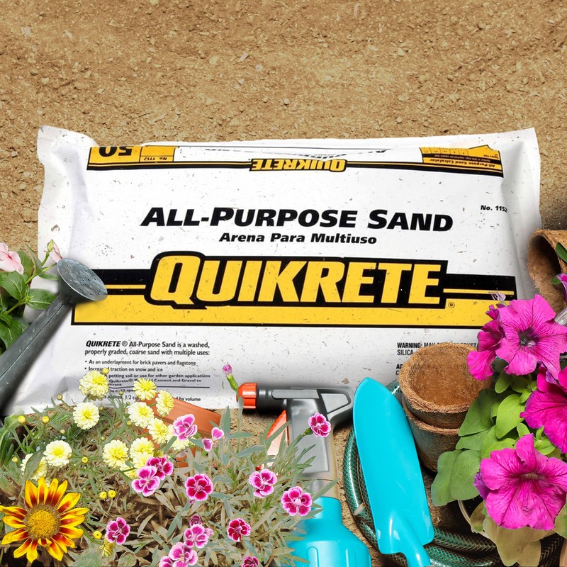 QUIKRETE All Purpose Sand for Potting Soil, Concrete Mix, Traction