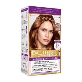 L'Oréal Paris Excellence R Cream Type Hair Color for Gray Coverage Formulated w/ Hair Care Ingredients, 7WB Bright Warm Chestnut, Assortment of 4