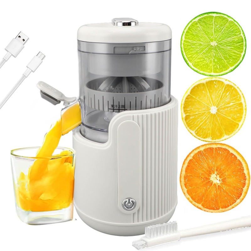 Electric Juicer Machine, Electric Citrus Juicer, Rechargeable Portable Juicer, Leakproof