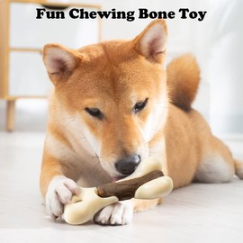 YXBQueen Dog Chew Toys for Aggressive Chewers Indestructible Dog Toys Nylon Dog Chew Toys for Small Medium Large Dogs Real Beef Flavor