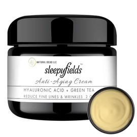 SLEEPY FIELDS Crema facial antienvejecimiento de noche para hombres y mujeres - Reduce arrugas, líneas finas y patas de gallo - Crema facial antiarrug
