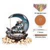 XUDREZ Moon Backflow Incense Burner, Lotus Leaf Pond Ceramic Incense