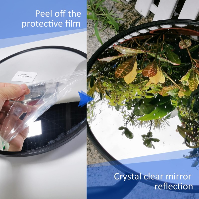 Under Vehicle Inspection Mirror - 12 Inch Convex Search Mirror