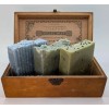 Homemade 5 Bar Assorted Natural Soap Bundle with Loofah -