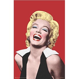 Scorpio Posters Marilyn Monroe - Red Pop Art - Laminated Poster - 11.5" x 17.5"