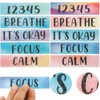 50pcs Calm Mood Calming Stickers, Number Focus Textured Sensory Strips