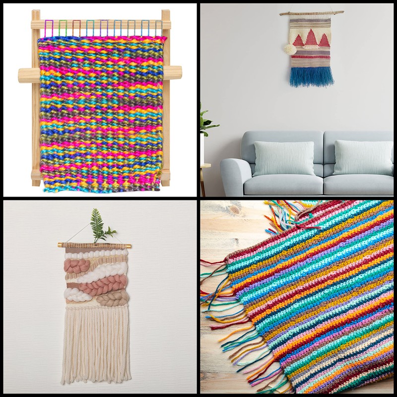 Curtzy Wooden Weaving Loom - 16.5 x 21.7cm / 6.5