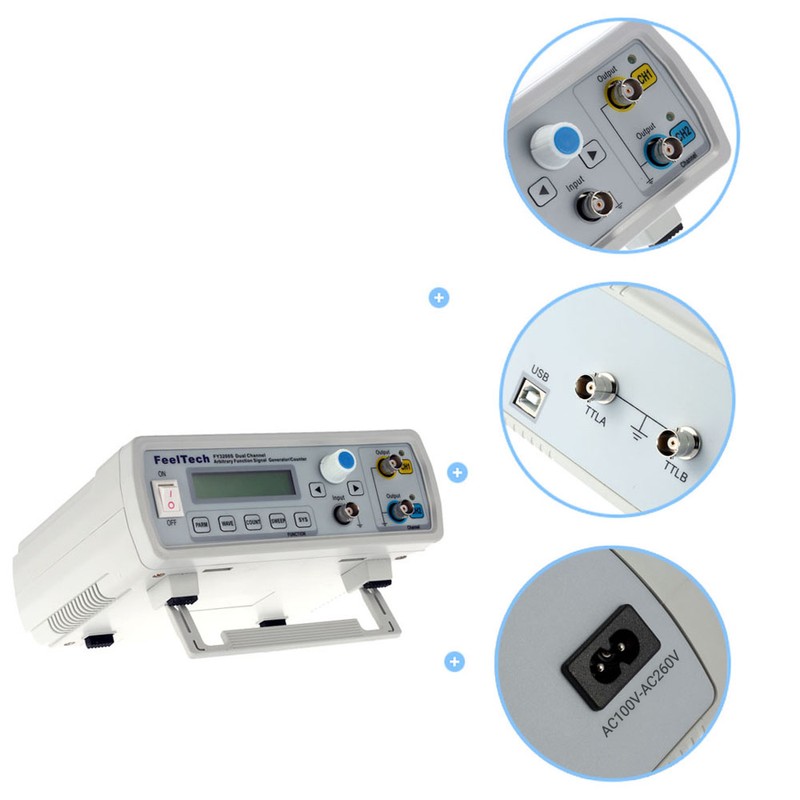 High Precision Digital DDS Dual-channel Function Signal Source Generator Arbitrary