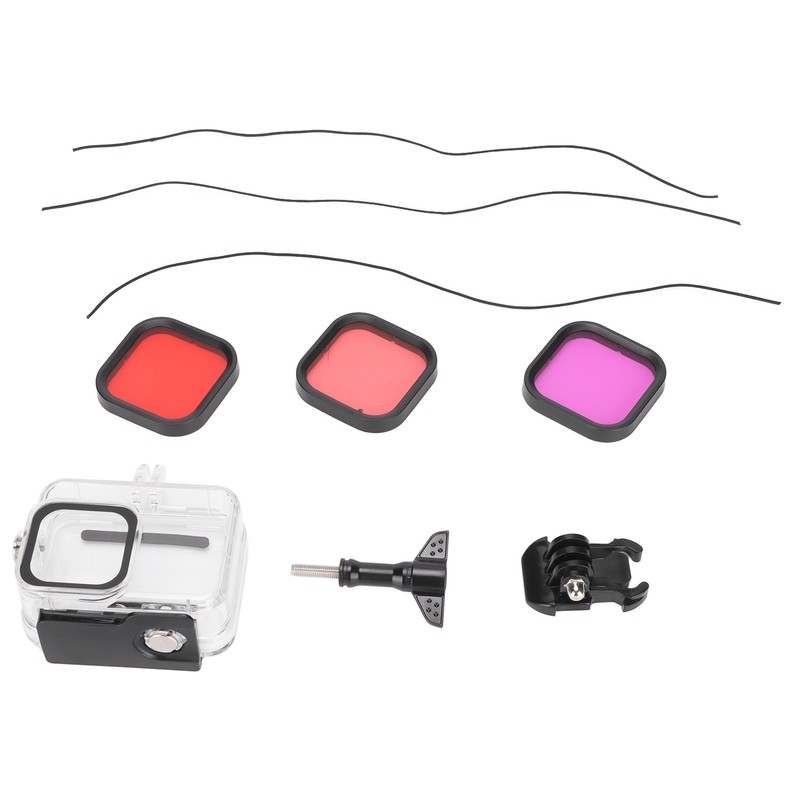 For Go Pro Hero 8 Black Waterproof Case Filter Kit