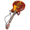 Miniature Electric Guitar Model Innovative Simulation Hand Crafted Wooden Guitar
