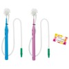 Oral Care Sucking Lina Brush/Pink & Blue (1 Each), 1