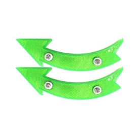 2pcs Bicycle Wheel Reflector, Bicycle Spoke Reflector, Warning Reflector for Adult, Bicycle Wheel Reflector for Cycling Parts (Green)
